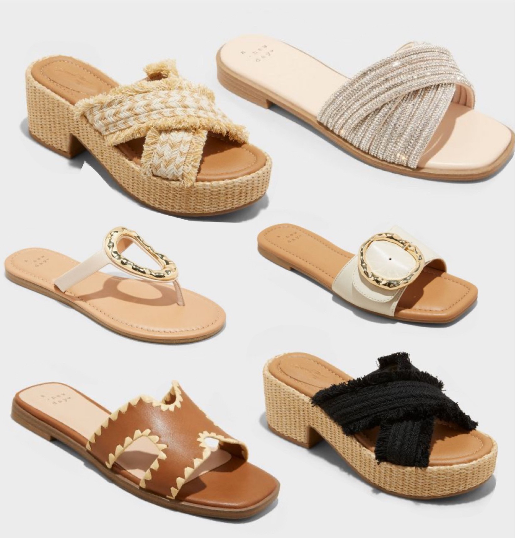 New arrivals at target!! Target sandals! So many cute sandals at Target!! 

#LTKshoecrush