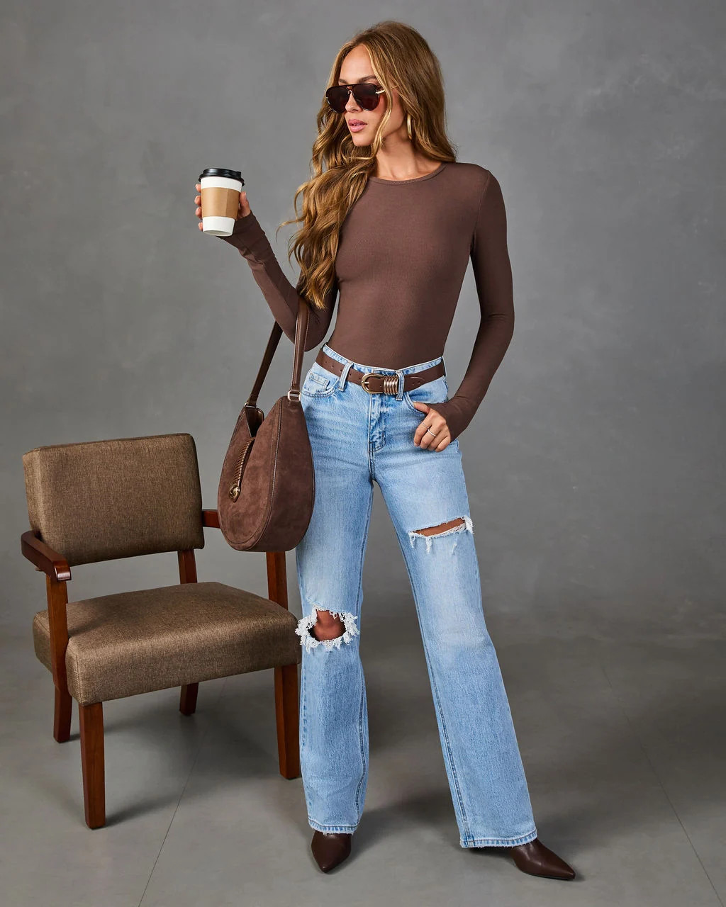 Alderwick Ribbed Long Sleeve Top | VICI