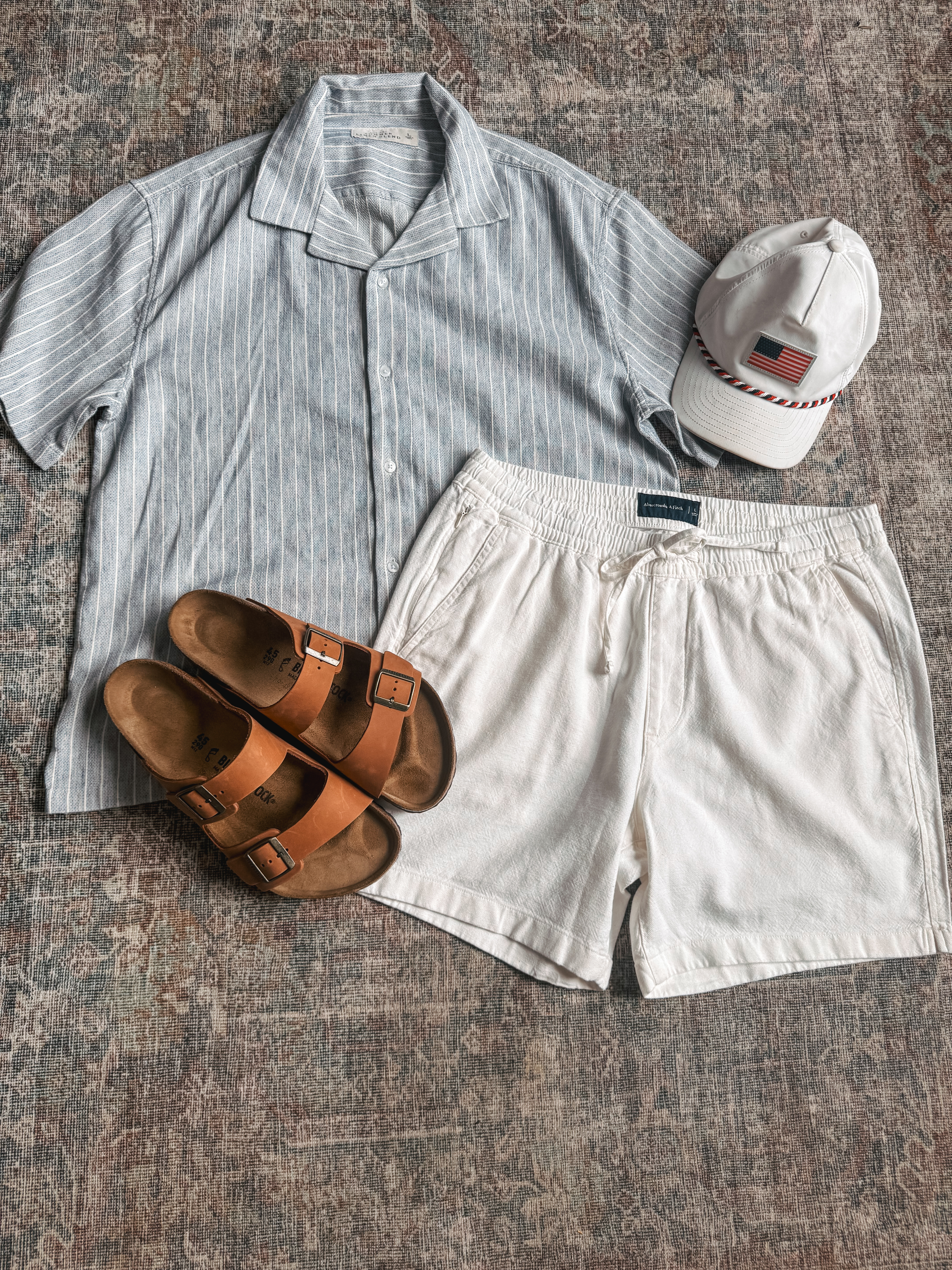 Men's outfit inspo! Abercrombie pull on shorts and casual button up 

 #LTKSeasonal #LTKStyleTip #LTKMens