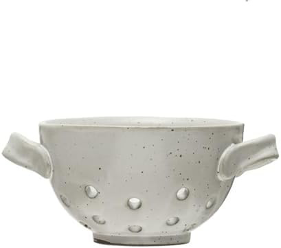 Stoneware Berry Bowl, Reactive Glaze, White (Each One Will Vary) | Amazon (US)