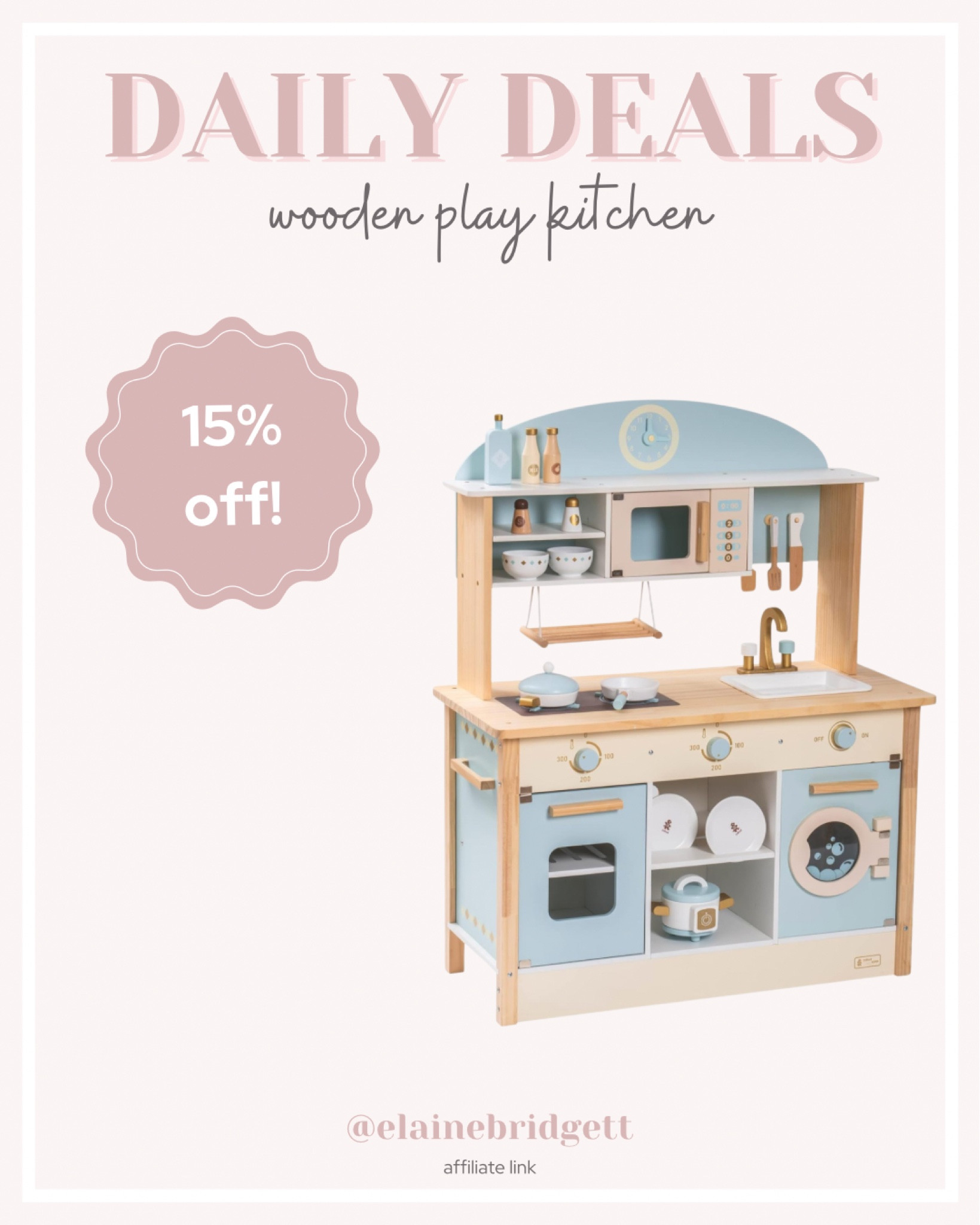 Cute toddler kids aesthetic wooden play kitchen on sale!

Wooden toys, pretend play toys, aesthetic play kitchen, Montessori toys, Montessori learning, Amazon daily deals, Amazon home

#LTKFamily #LTKKids #LTKHome