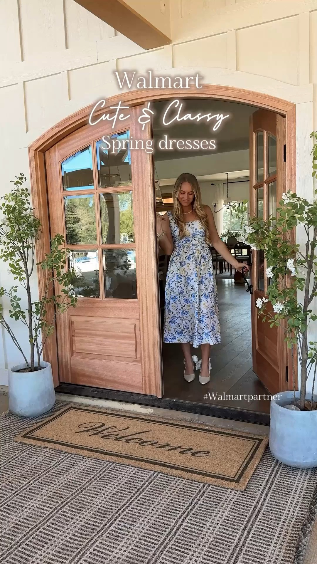 Walmart cute and classy spring dresses.🌷#walmartpartner Comment DRESS and I’ll send you links! These dresses are sooo cute and so comfortable too! Perfect for spring time and perfect for Easter! @walmartstyle #walmartstyle 
@shop.ltk #liketkit 