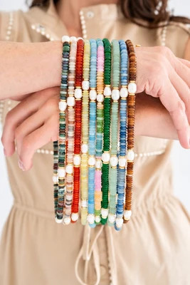 Jenny - Quartz Beaded Necklace with freshwater Pearl | Lisi Lerch Inc