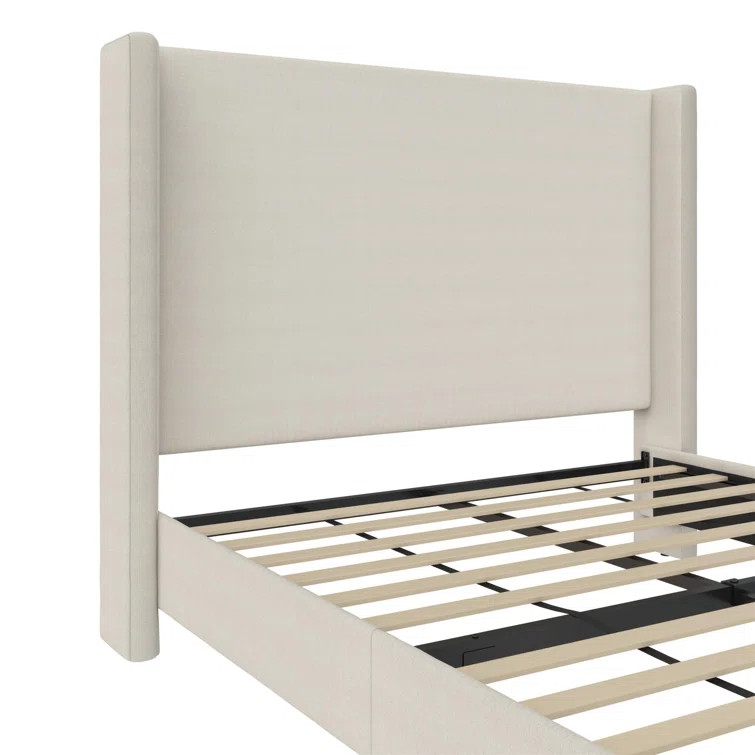 Birzer Queen Upholstered Wingback Bed | Wayfair North America