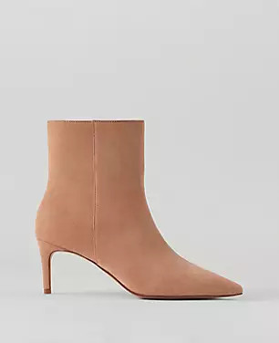 Stiletto Suede Bootie | Ann Taylor
