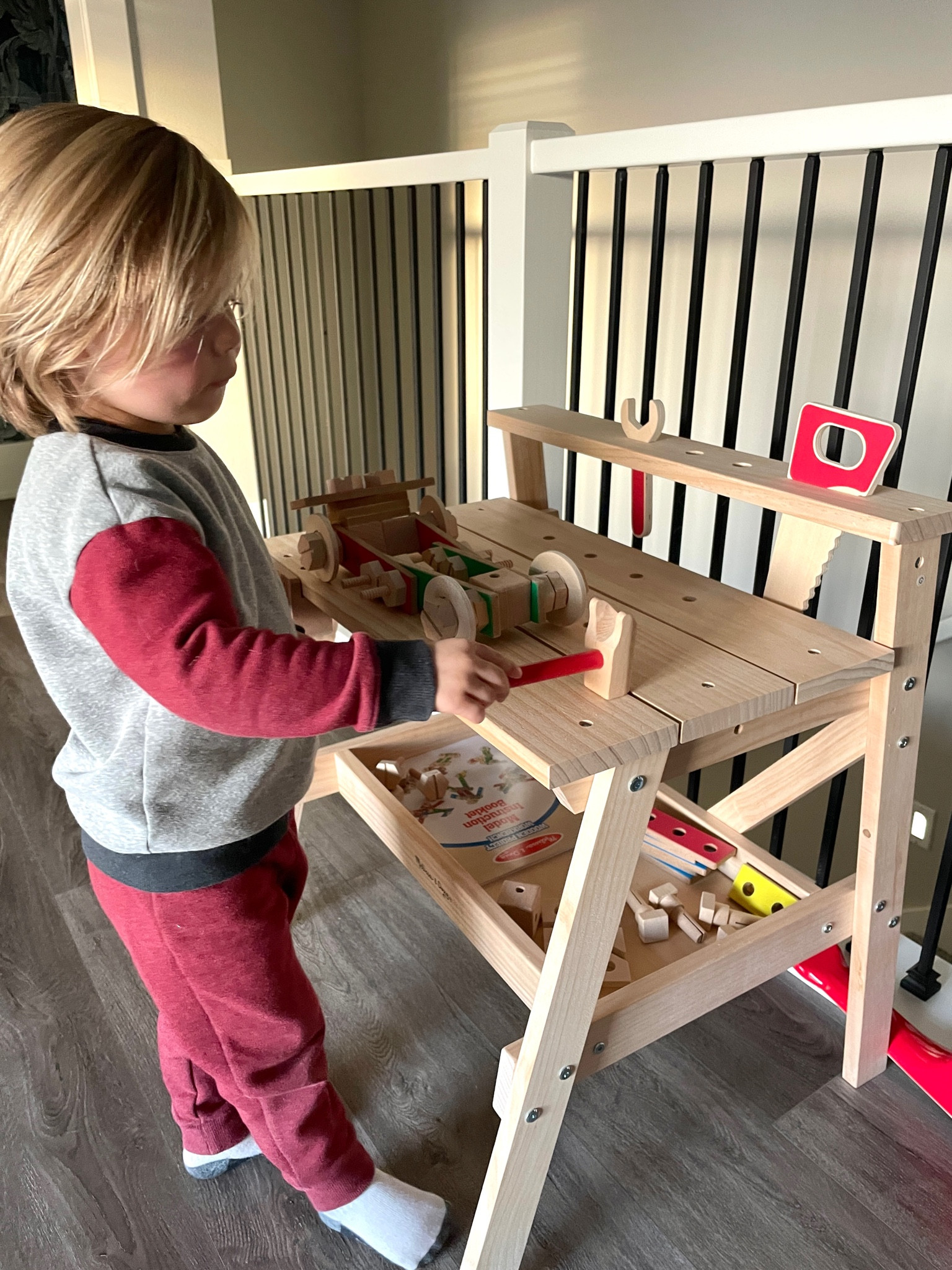 This work bench for kids makes the cutest gift! Just put it together after E got it for his birthday. He loves it. Comes with instructions on how to build different things. Under $100 at multiple retailers. #toddlergift #kidsgift #giftideas #giftguide #toys #toygifts 

#LTKkids #LTKHoliday #LTKunder100