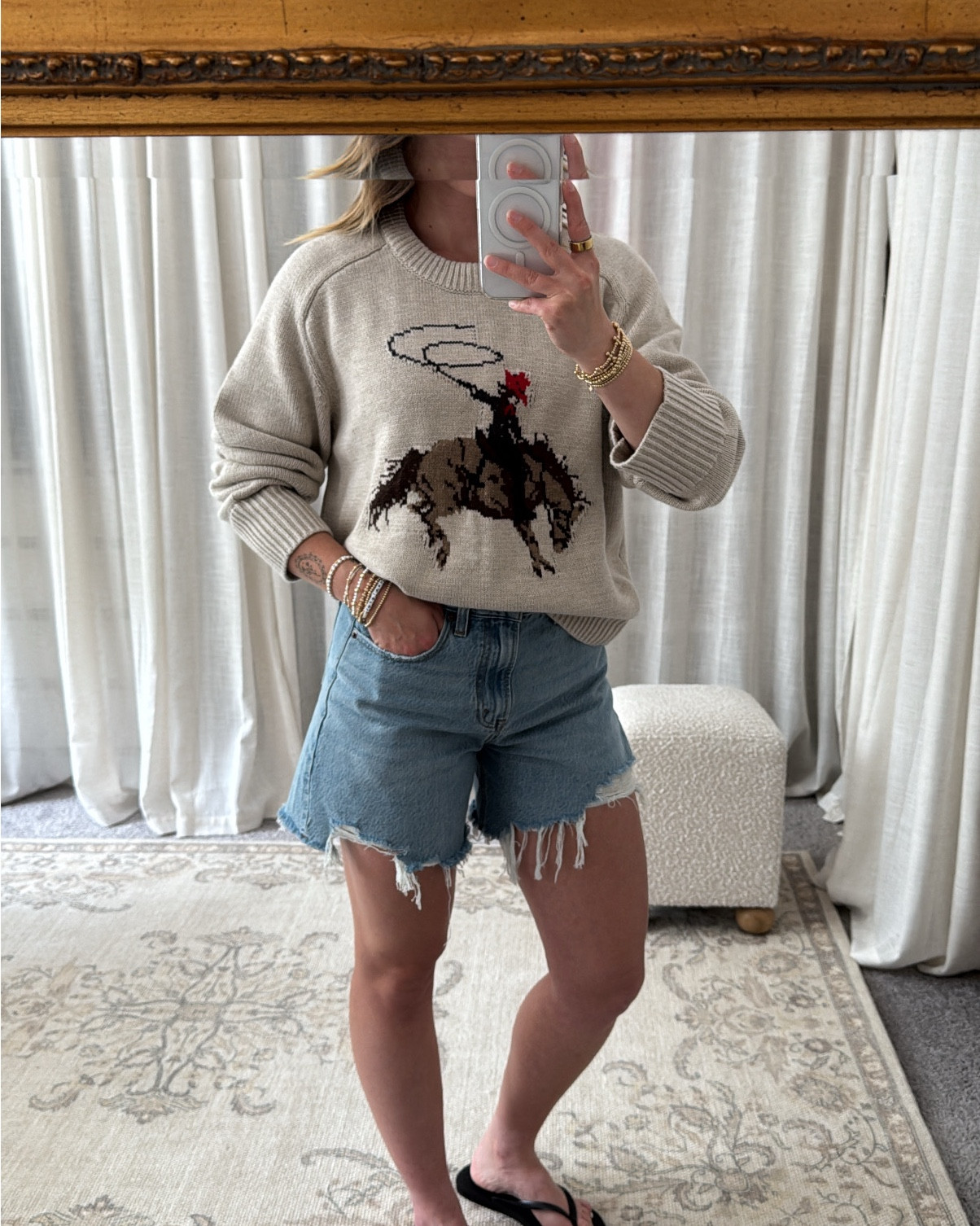 5/21/25 casual cozy outfit 🫶🏼 use code “VANESSAAF” for an extra 15% off @Abercrombie #AbercrombiePartner casual summer outfit, abercrombie jean shorts, everyday outfit idea, cozy summer sweater, relaxed summer style, havaianas flip flops, summer tank and shorts, neutral casual outfit, warm weather wardrobe, effortless outfit inspo, comfy summer fit, abercrombie outfit links, casual ootd 2025, minimal summer style, go-to casual outfit
