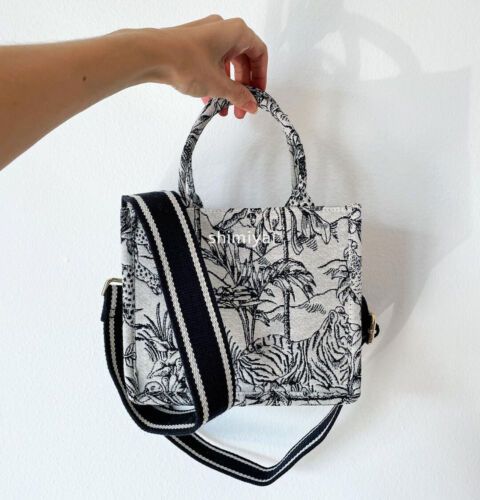 H&M Jungle Print Jacquard Weave Small Handbag Mini Tote Shoulder Bag  | eBay | eBay US