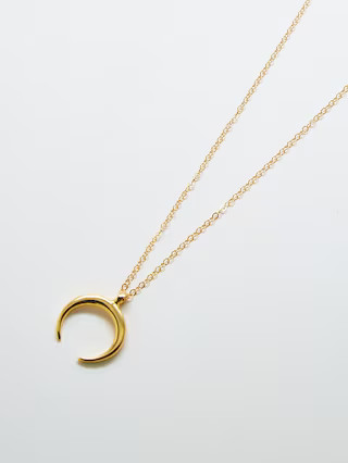 Gold Crescent Moon Necklace | Gap (US)