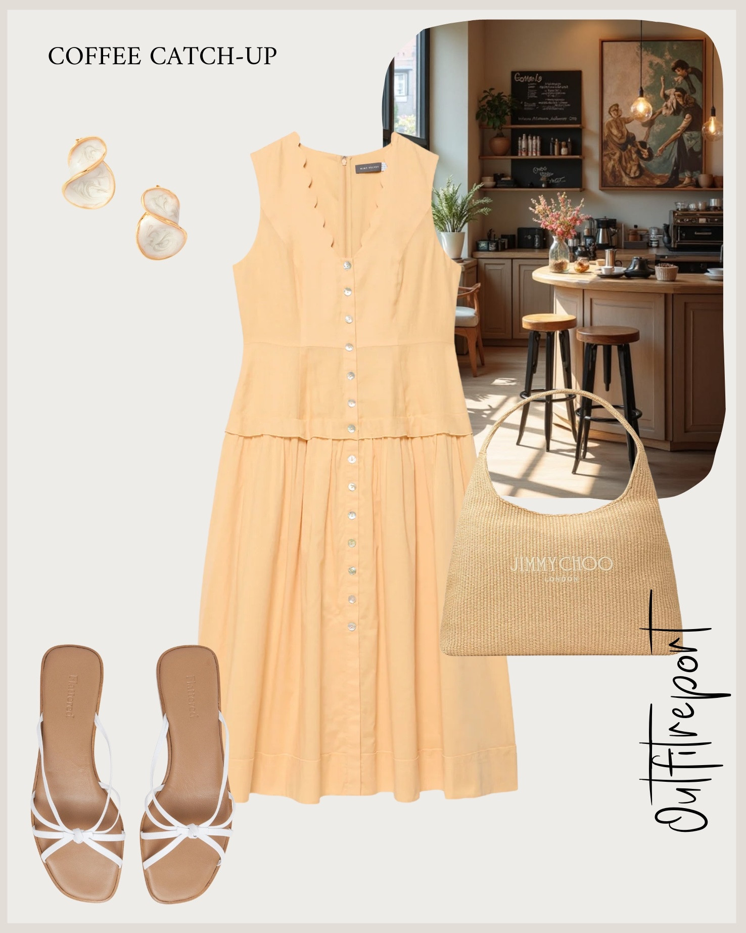 Butter yellow dress sandals and rotan handbag 

#LTKstyletip #LTKsummer #LTKspring