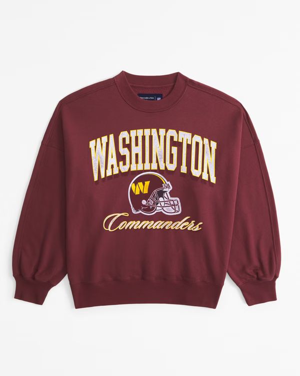 Washington Commanders Graphic Oversized Sunday Crew | Abercrombie & Fitch (US)