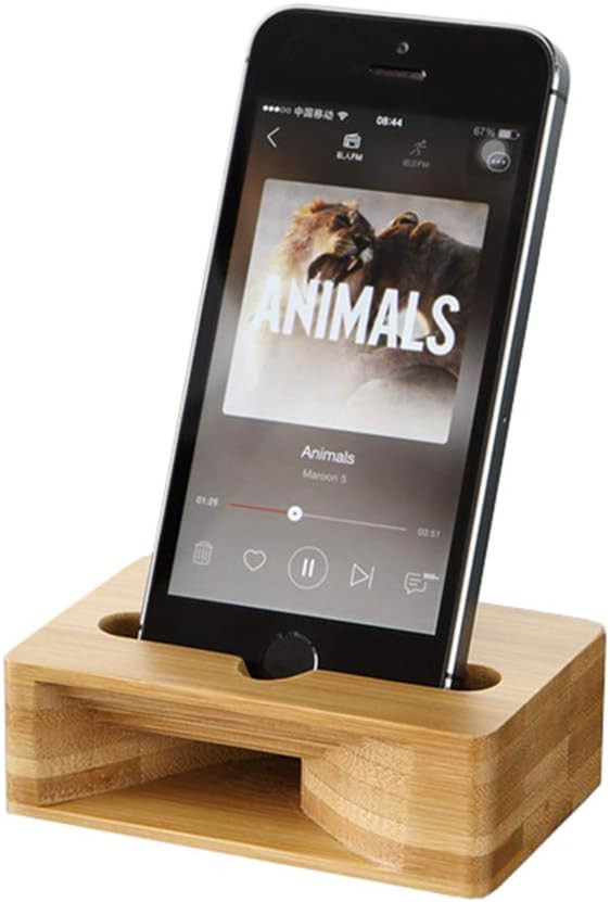 UnnFiko Wooden Sound Amplifier Stand Holder for iPhone, Natural Loudspeaker Mini Megaphone Cell P... | Amazon (US)