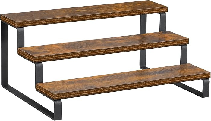 Giikin - Estante para especias de 3 niveles, estante de almacenamiento de especias de madera de 1... | Amazon (US)