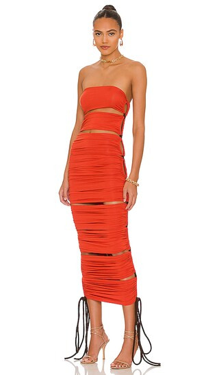 Bronx and Banco Rafaelly Dress in Orange. - size S (also in L, M, XL, XS) | Revolve Clothing (Global)