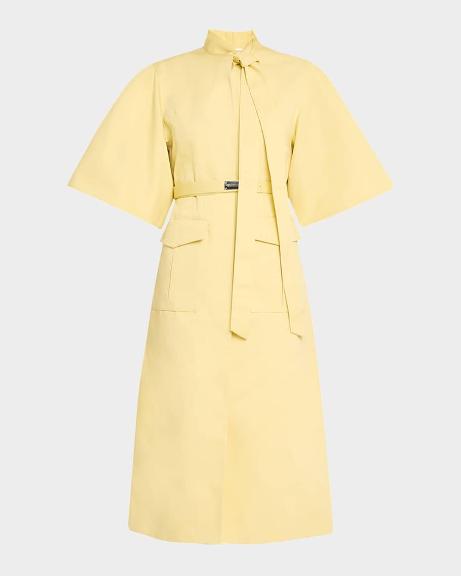 Alexis Ilardi Belted Short-Sleeve Dress | Neiman Marcus