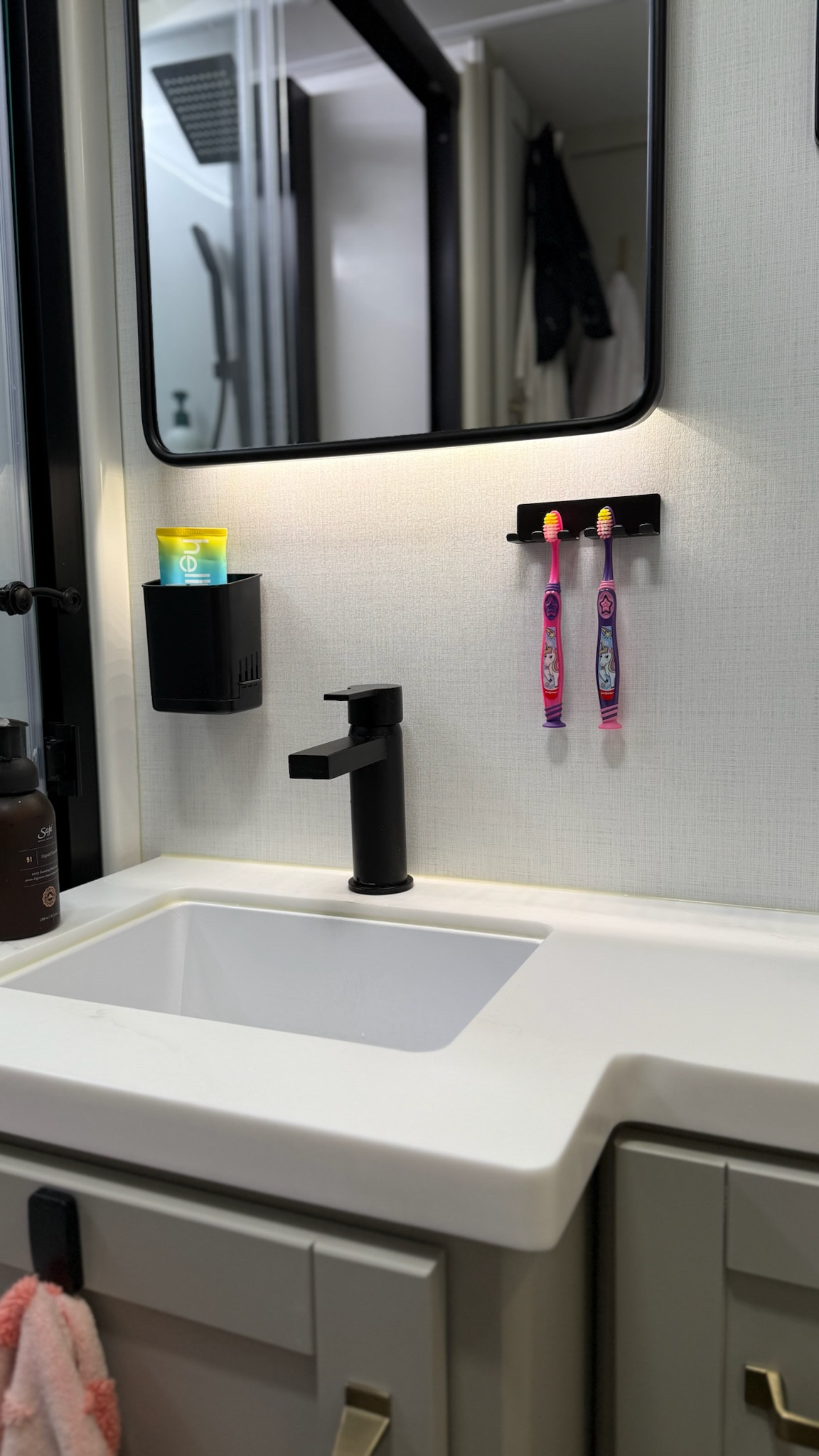 Getting the trailer ready for camping season means finding smart ways to maximize every inch of space—especially in the bathroom! 

These wall-mounted toothbrush holders from Amazon are a game changer for clearing off the counter and keeping everything tidy. Small space wins! 

Get yours at the links in stories and let me know your favourite trailer hacks! 

#CampingLife #TrailerOrganization #SmallSpaceSolutions