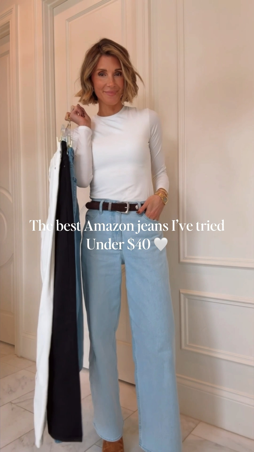 The is the Best Amazon jeans I’ve tried under $50. I'm 5'7 wearing size 2 and they fit tts Currently on sale under $40 - for 10% discount use code LOVE10SGIVL