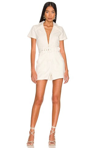Show Me Your Mumu Outlaw Romper in Pearly White from Revolve.com | Revolve Clothing (Global)