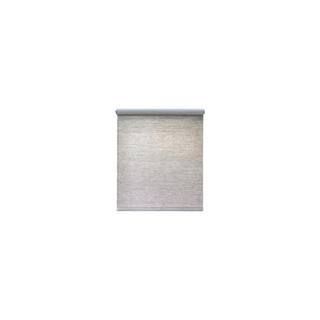 Cut-to-Size Heather Gray Cordless Light Filtering Natural Fiber Roller Shade 49.5 in. W x 72 in. ... | The Home Depot