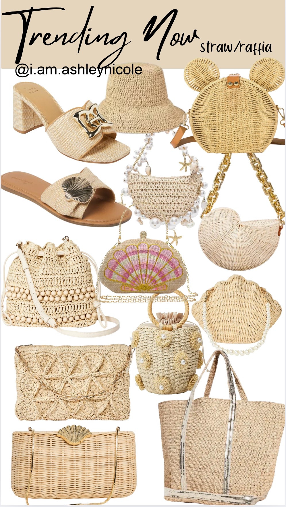 Absolutely loving the straw bag trend. These coastal style sandals are so cute in person too. Shell bag | coastal style | beach vacation outfit 

#LTKStyleTip #LTKItBag #LTKShoeCrush