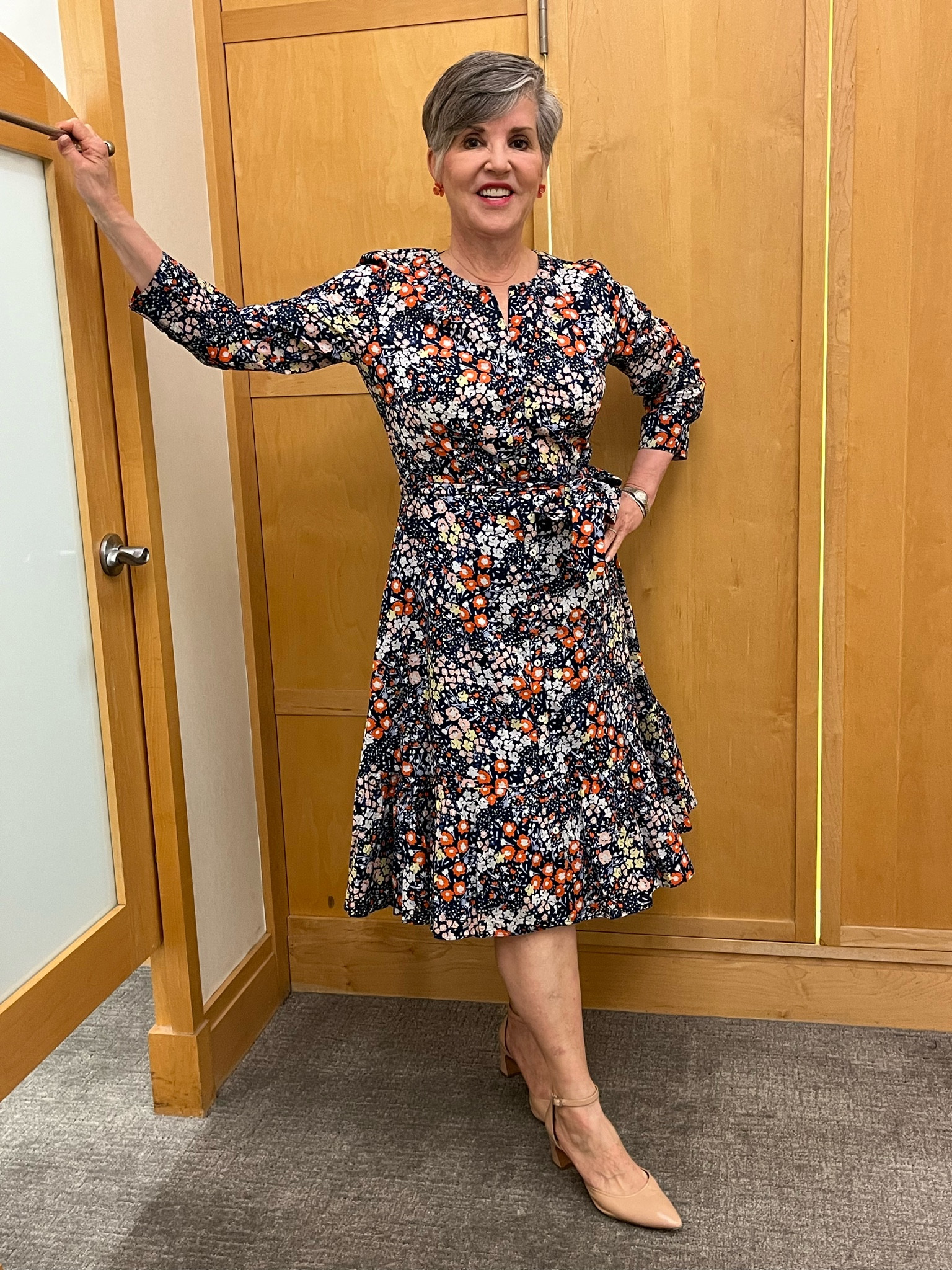 Great bridal shower dress from Talbots (8)/nude pumps  (sale alert) (8)/Talbots fling jacket (6P)/ Amazon crossbody bag (sale alert)

#LTKsalealert #LTKstyletip #LTKSeasonal