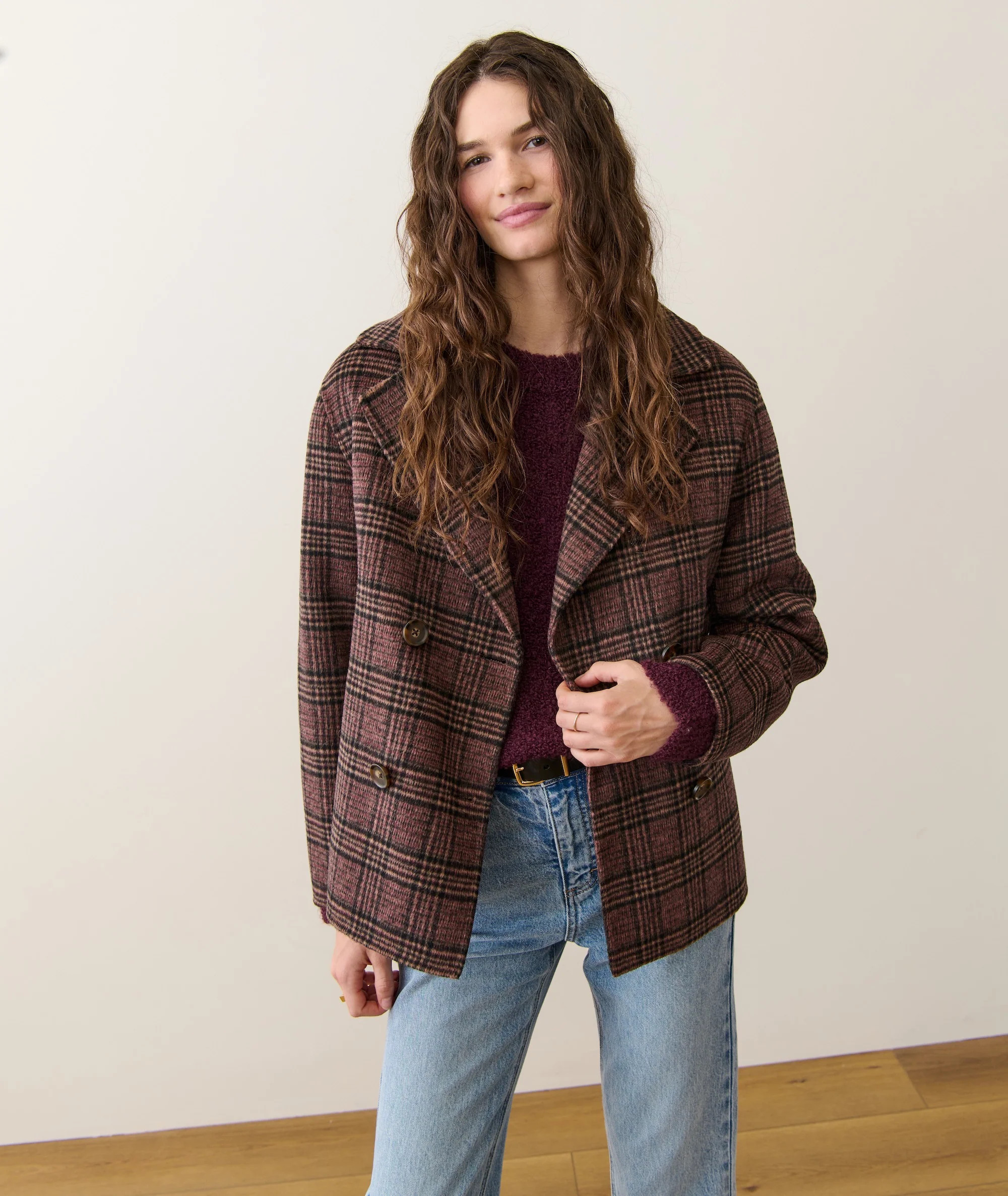 Valentina Wool Peacoat | Marine Layer