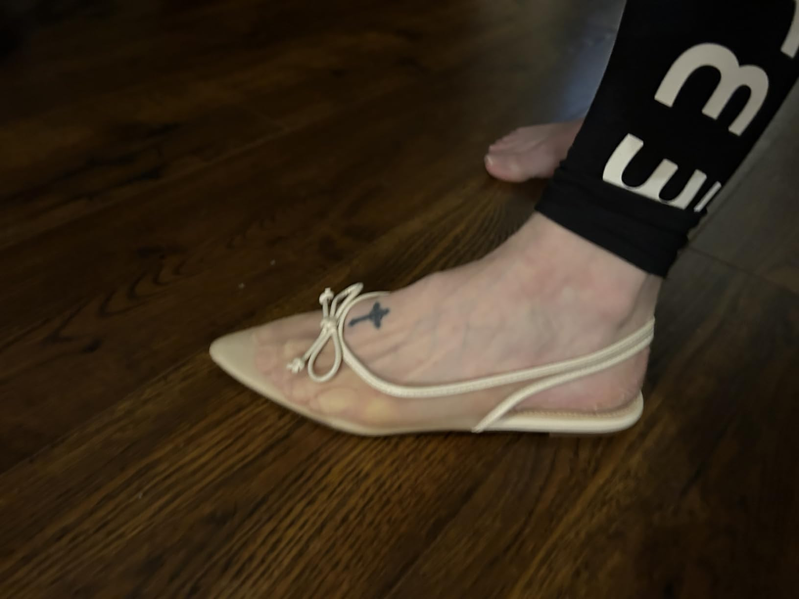 Coutgo Womens Slingback Flats Bow Closed Pointed Toe Mesh Ballet Flats Low Heel Sandals Dress Sho... | Amazon (US)