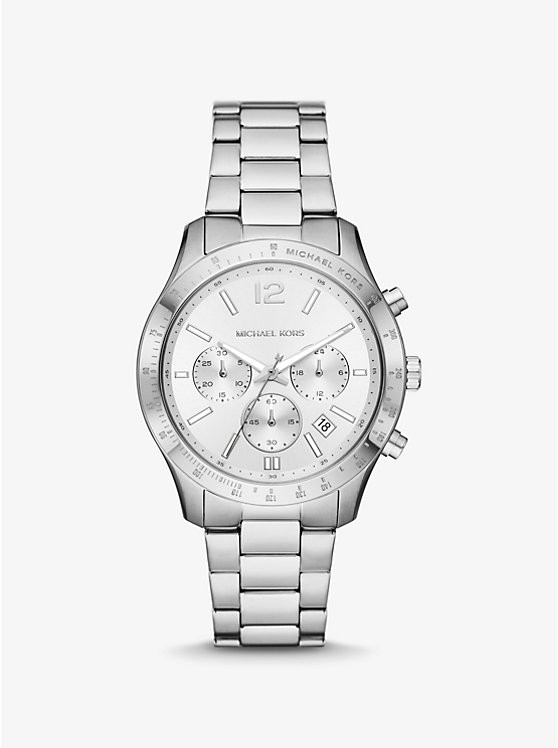 Oversized Berkley Silver-Tone Watch | Michael Kors US