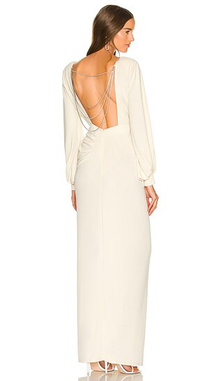 x REVOLVE Bowery Maxi Dress in Cream | Revolve Clothing (Global)