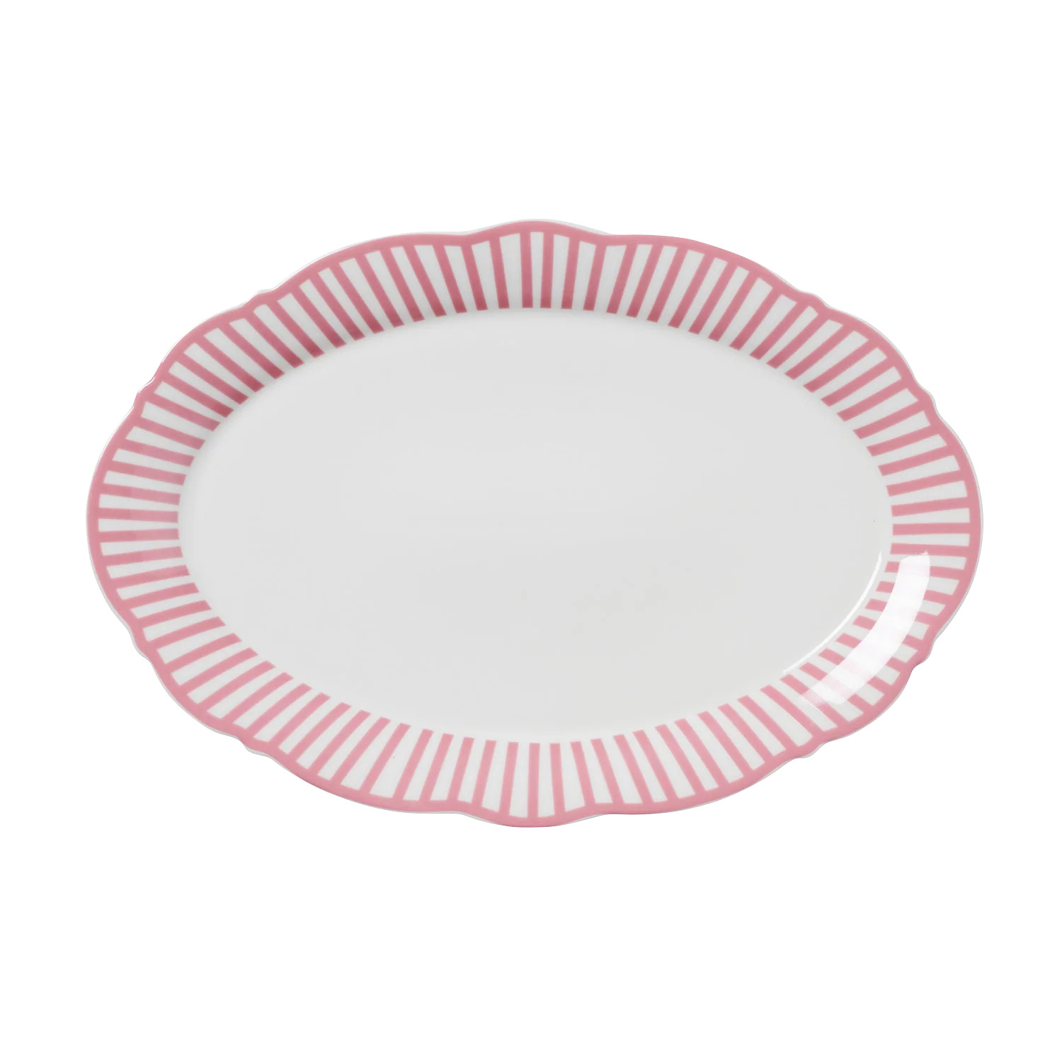 Pink Radiant Wave Platter | In The Roundhouse