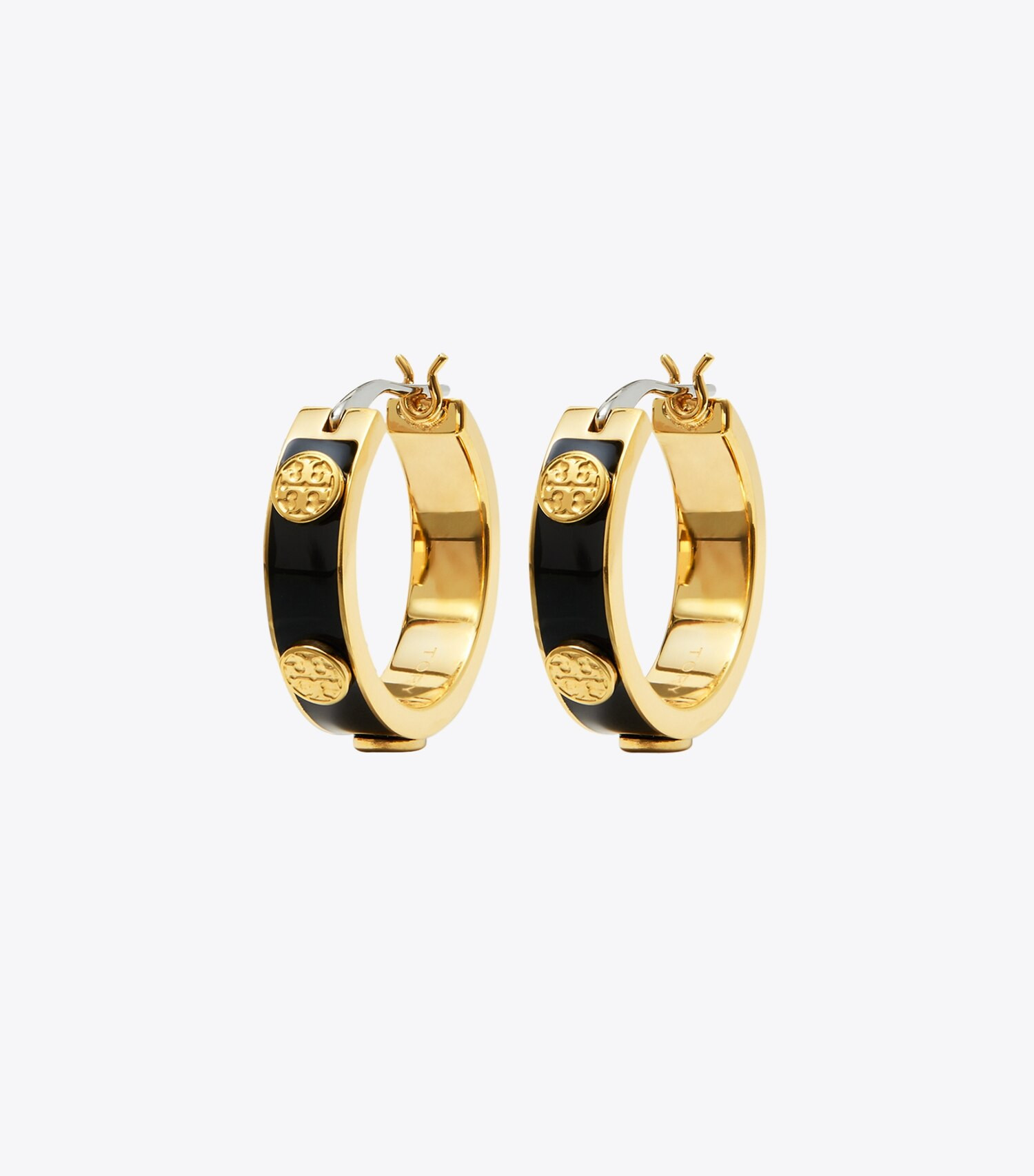 Miller Stud Enamel Hoop Earring: Women's Designer Earrings | Tory Burch | Tory Burch (US)
