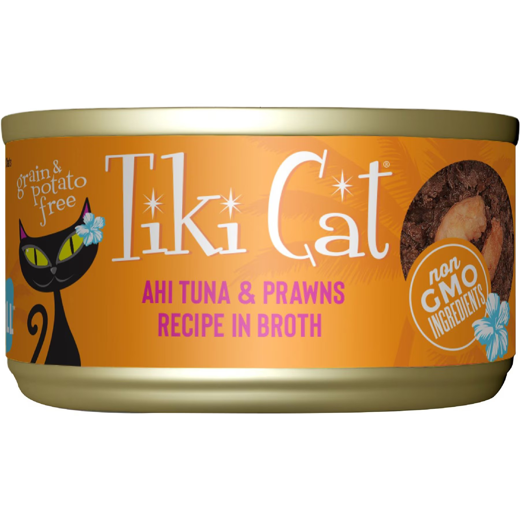 Tiki Cat Ahi Tuna with Tiger Prawns Cat Food, 2.8-oz, case of 12 | Chewy