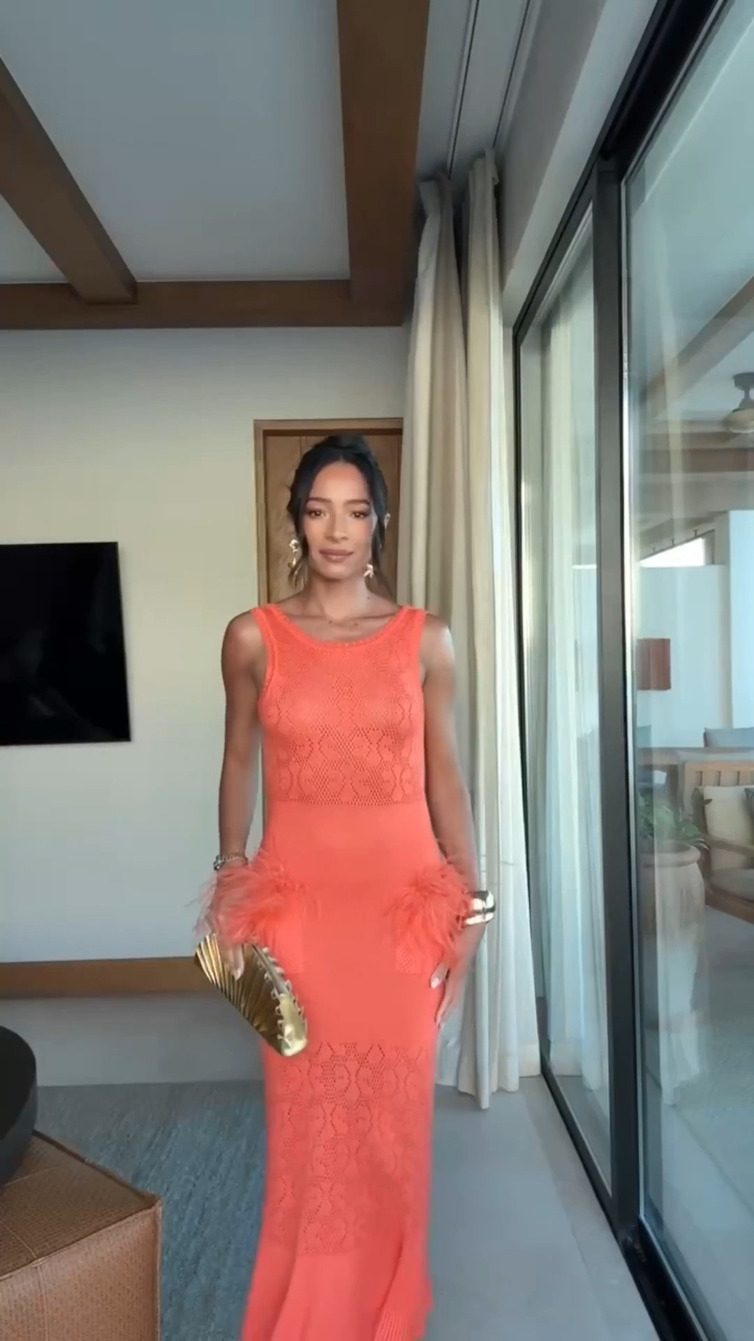 Resort vacation outfit 🧡 size S dress - size down if between sizes bc it stretches with wear! 

Resortwear
Cabo outfit 
Vacation outfit 
Dinner outfit 

#LTKootd #LTKTravel #LTKSeasonal