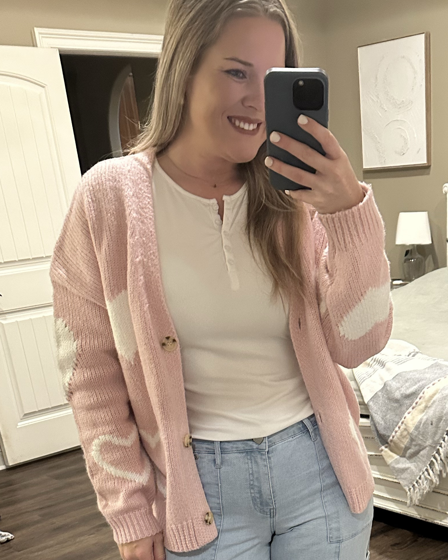 valentine cardigan heart pink white

Small
5’6”
170lb

#LTKFindsUnder50 #LTKStyleTip #LTKBeauty