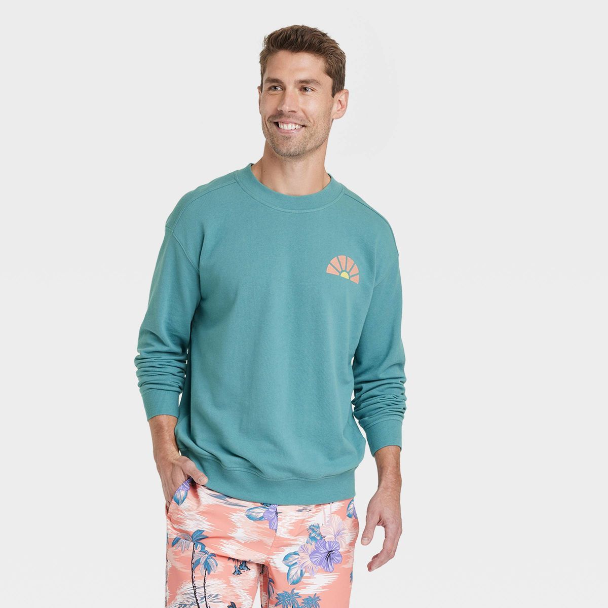 Men's French Terry Crewneck Pullover Sweatshirt - Goodfellow & Co™ | Target