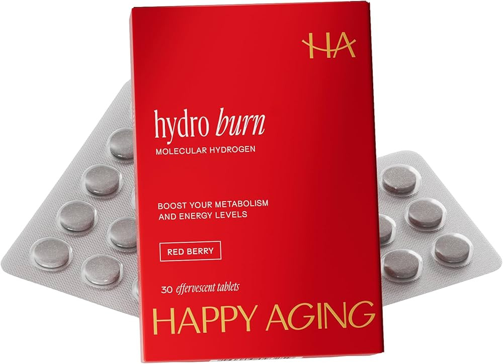 Happy Aging Hydro Burn H2 Molecular Hydrogen Water Tablets|Clean Energy & Metabolic Support| Mole... | Amazon (US)