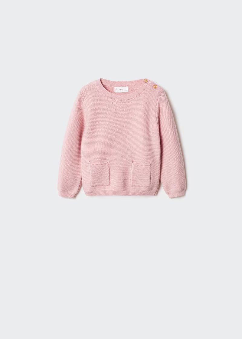 Knit pockets sweater -  Girls | Mango Kids USA | MANGO (US)