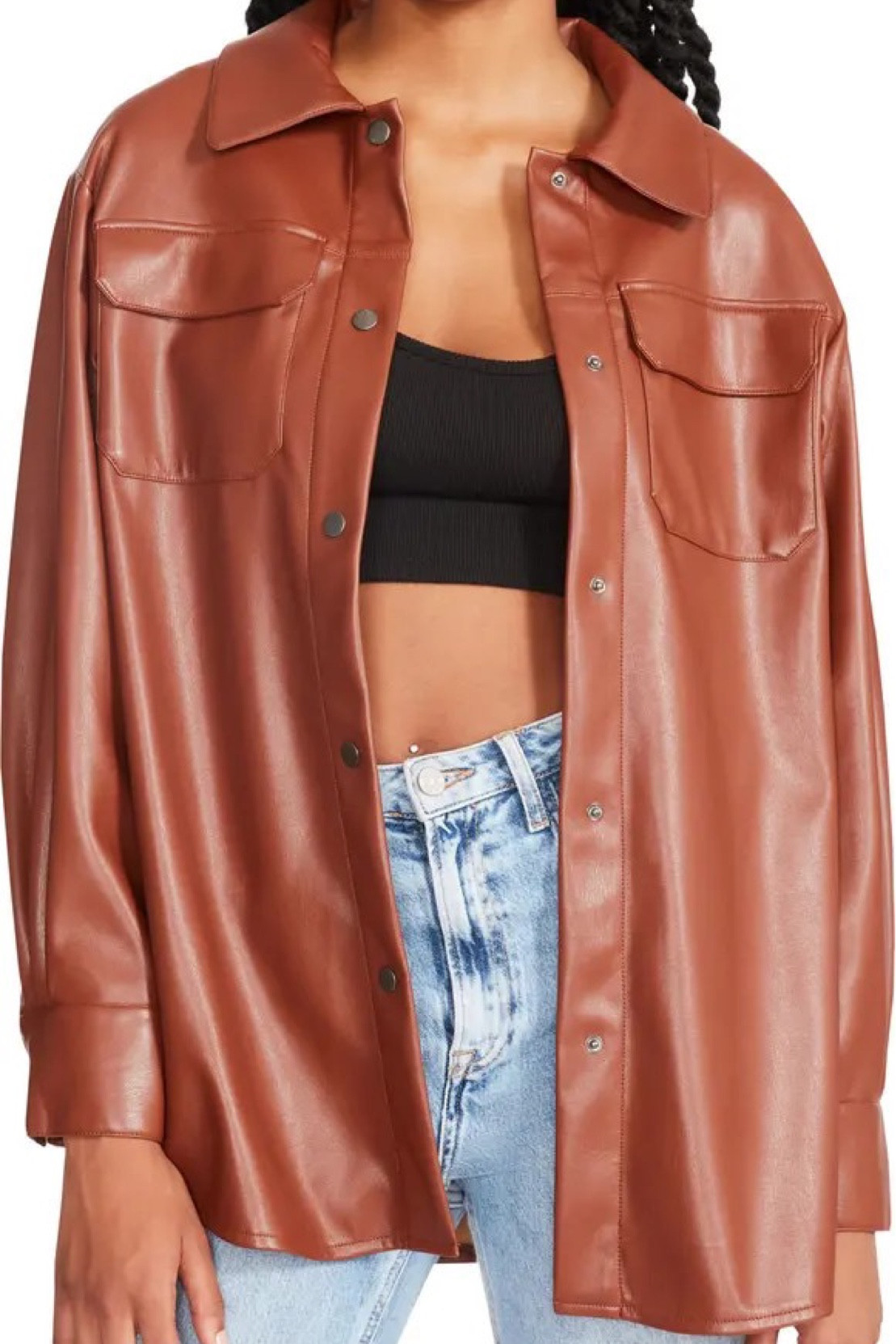 Faux leather jacket. It’s on sale under $50! Grab it while you can 

#LTKFind #LTKstyletip #LTKunder50