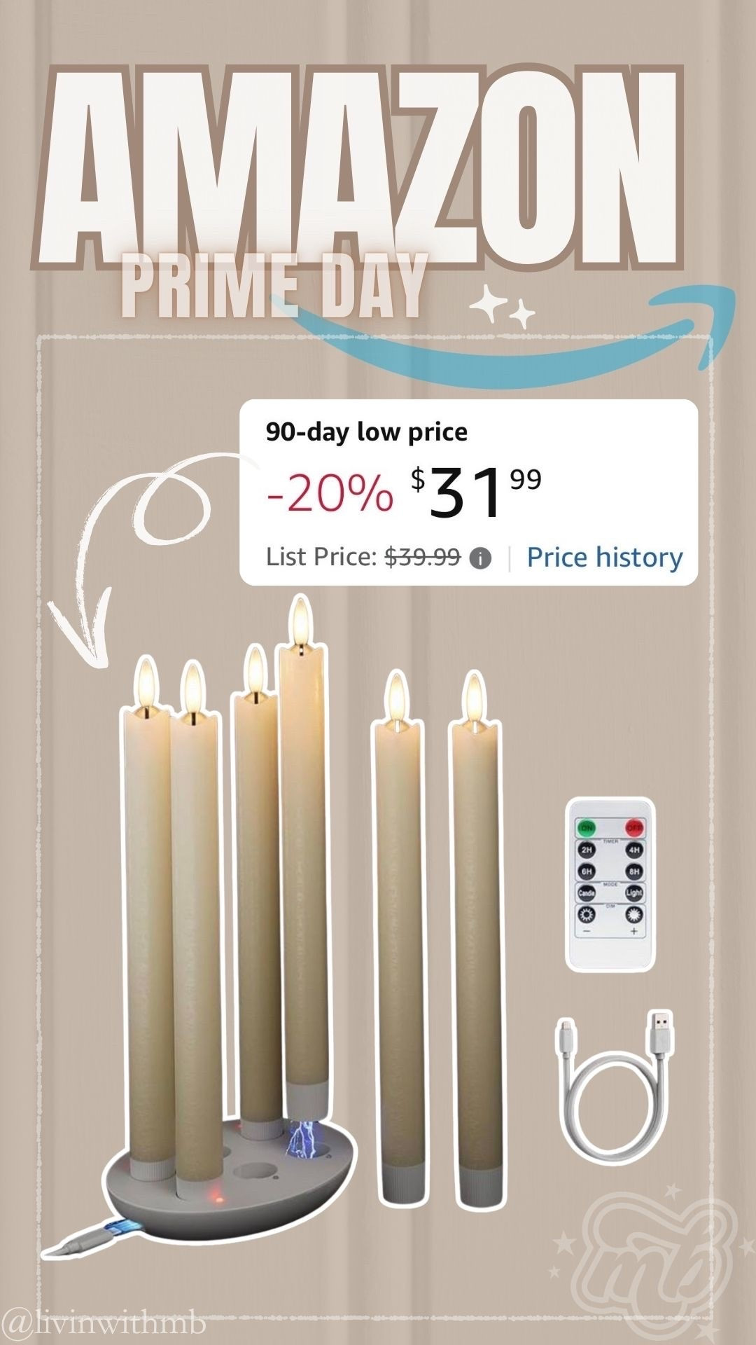 These LED candles are so great and rechargeable!! On sale for Prime Day! 🙌🏼

#LTKHome #LTKSaleAlert