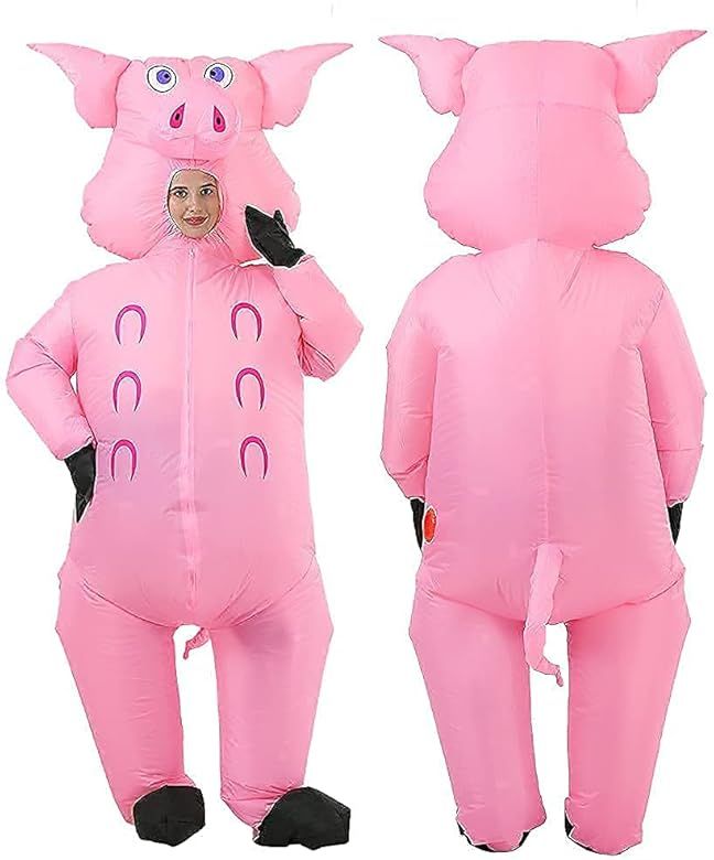 Amazon.com: Inflatable Pig Costume Christmas Costumes Fancy Dress Masquerade Funny Cosplay Party ... | Amazon (US)