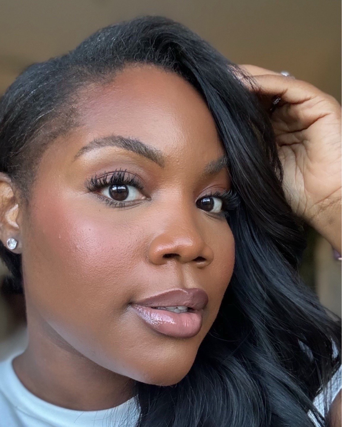 Makeup of the day: 



Foundation Shade:  Neutral Walnut
Concealer Shades: 460 + 420
Bronzer: Espresso (6825)
Powder Bronzer: Mocha Mami
Liquid Blush: Chilly
Powder Blush: Orgasm Rush
Setting Powder: Medium
Face Powder: 65 Toffee
Lip Liner: Chestnut
Lipstick: Yash
Lip Gloss: Dulce Lattee


#LTKBeauty #LTKMidsize