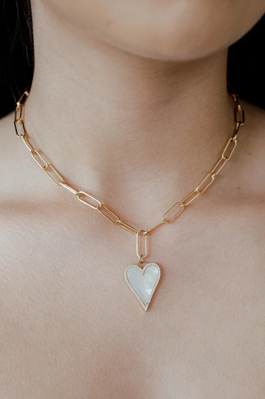 Hannah Cute Heart Necklace by Zafiro Jewellers | Support HerStory