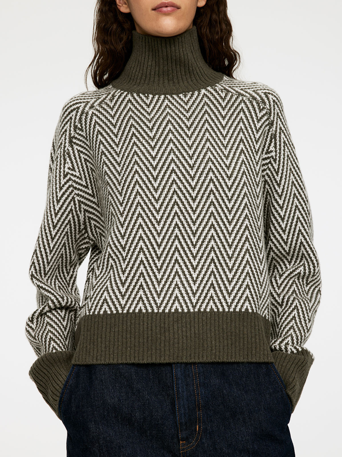 Jacquard-Strickpullover aus Wolle | Arket EU