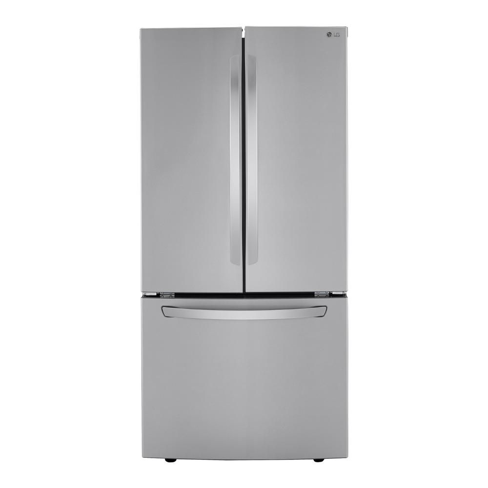 LG Electronics 33 in. W 25 cu. ft. French Door Refrigerator with Filtered Ice in PrintProof Stainles | The Home Depot