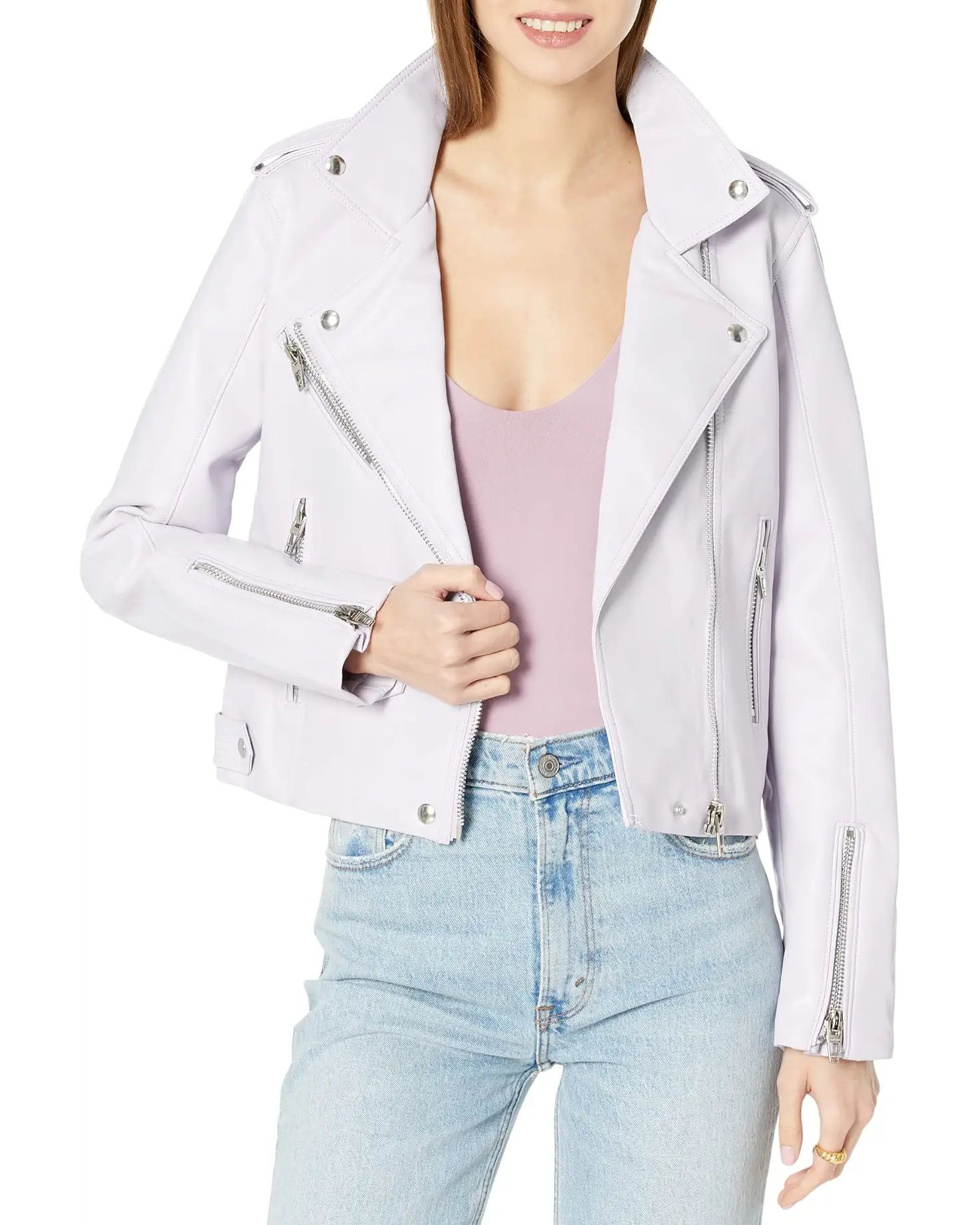 Leather Moto Jacket in Highway Star | Zappos