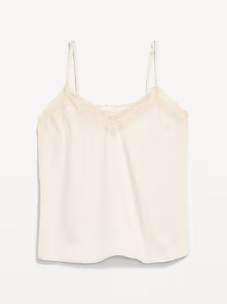 Lace-Trim Satin Cami Top | Old Navy (US)