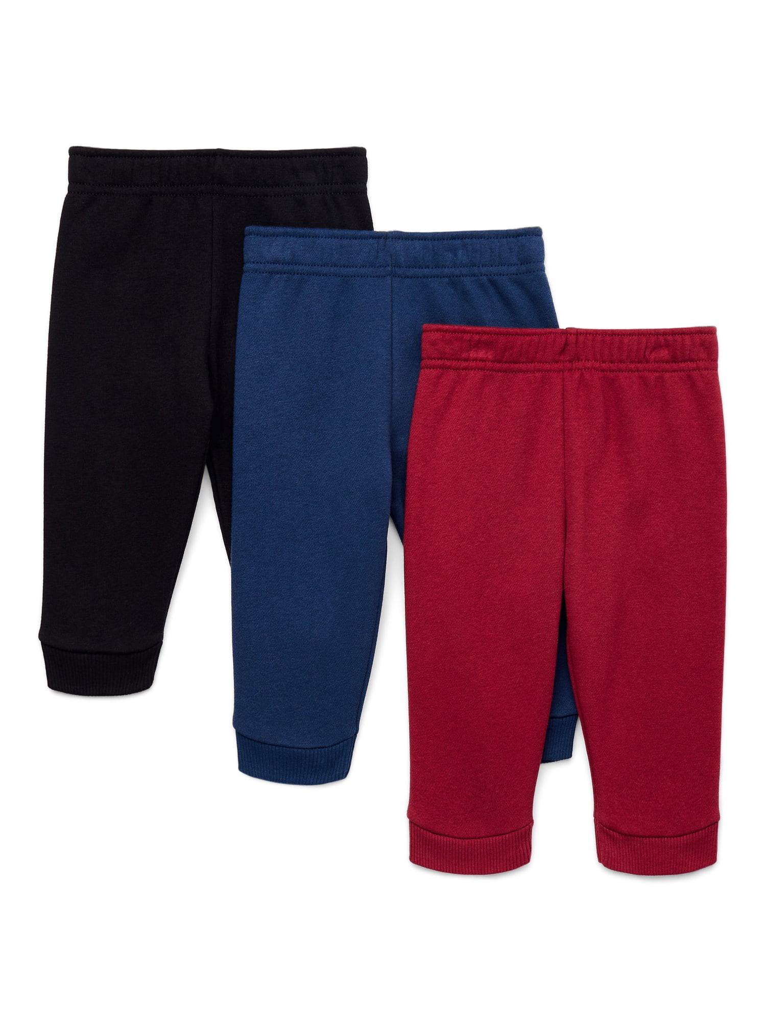 Garanimals Baby Boy 3-Pack Fleece Joggers Multipack, Sizes 6-24 Months | Walmart (US)