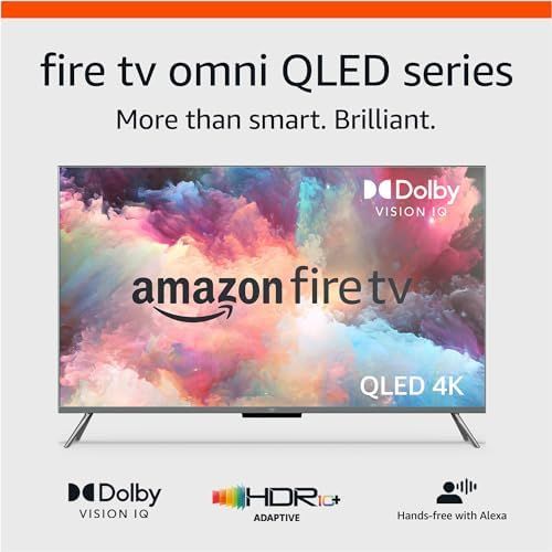 Amazon Fire TV 55" Omni QLED Series 4K UHD smart TV, Dolby Vision IQ, local dimming, hands-free w... | Amazon (US)