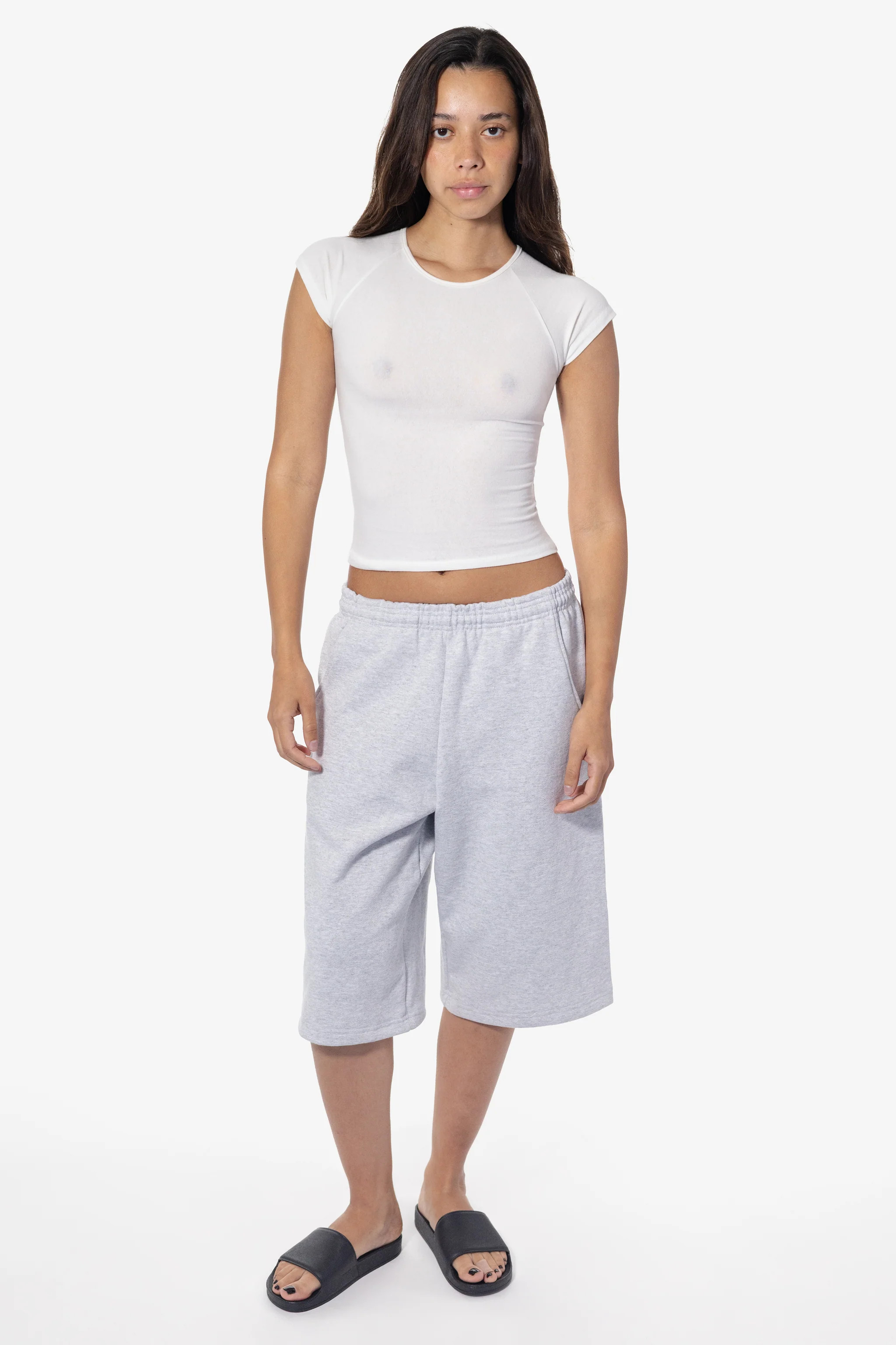 HF-442 - Heavy Fleece Extra Wide Sweat Shorts | Los Angeles Apparel