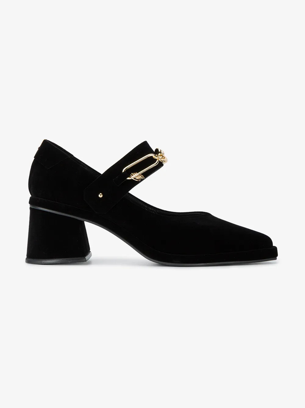 Reike Nen Black Mary Janes 60 Velvet Pumps | Browns Fashion
